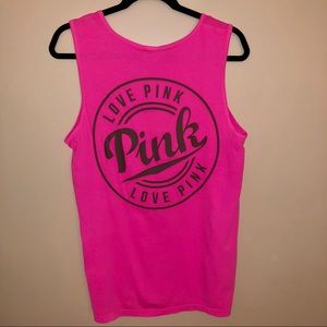 PINK tank top - pink and gray